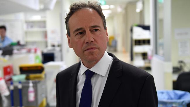 Health Minister Greg Hunt. Picture: AAP