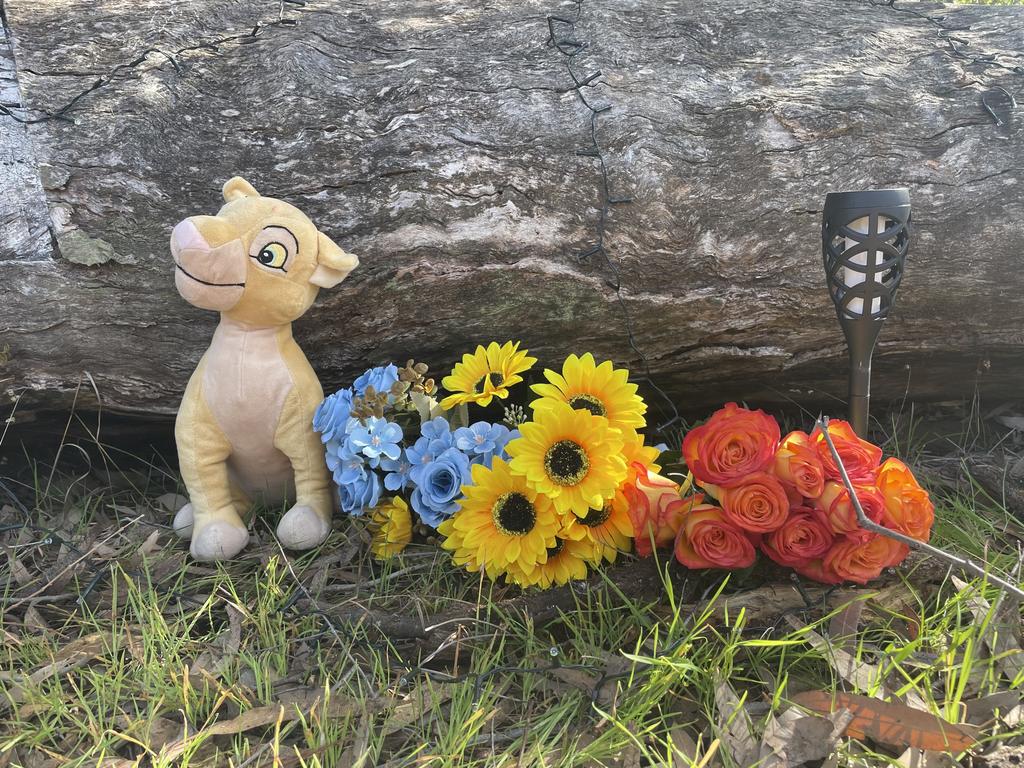 A tribute from a neighbour left outside the children’s home.