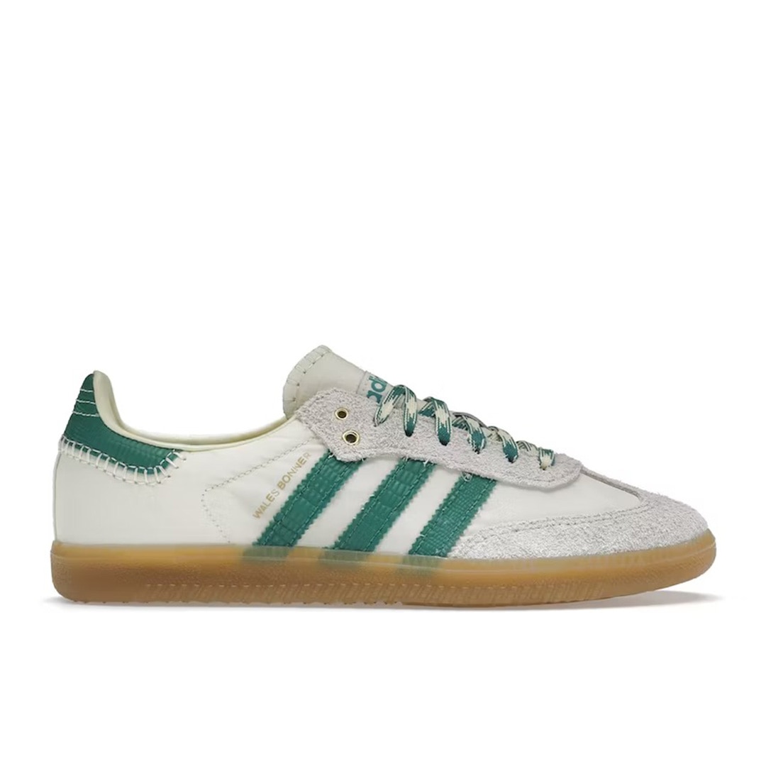 <p><strong>SHOP NOW:</strong> Adidas x Wales Bonner Samba cream green, $956 from <a href="https://stockx.com/adidas-samba-wales-bonner-white-green" target="_blank" rel="nofollow noopener"><strong>Stockx</strong></a></p>