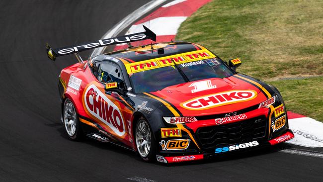 Brodie Kostecki and his Chiko Roll car flew around Mount Panorama. (Photo by Daniel Kalisz/Getty Images)