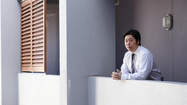 Angry Pyrmont apartment building resident John Kim. Picture: Sam Ruttyn