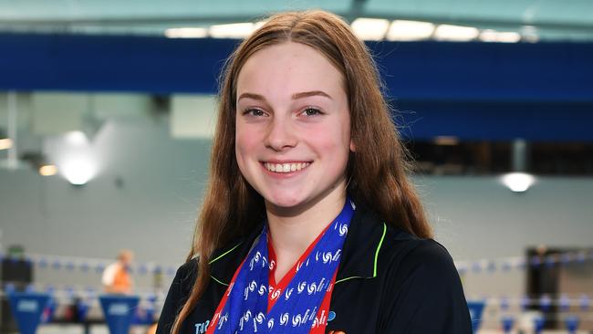 Tara Kinder at the WaterMarc aquatic centre in Greensborough. Picture: James Ross