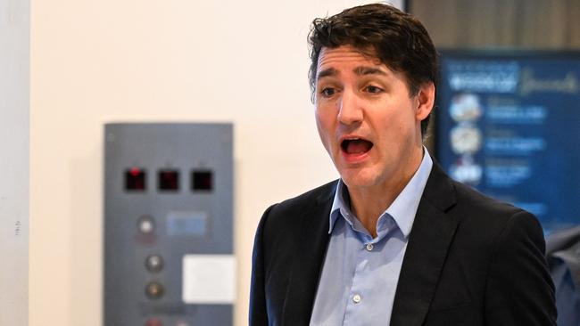 Canadian Prime Minister Justin Trudeau’s hold on power is increasingly fragile. Picture: AFP.