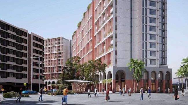 The developers behind Mayfair on Penrith, a proposed two tower residential apartment block on the northern fringe of Penrith train station and touted as the litmus test to solving the housing crisis, has lodged an application to increase its height by four storeys. Credit: SJB