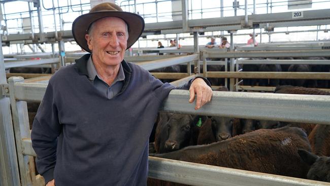 Vin Richards, from Blanpied, sold 108 steers and 59 heifers at CVLX on Friday. Picture: Rachel Simmonds