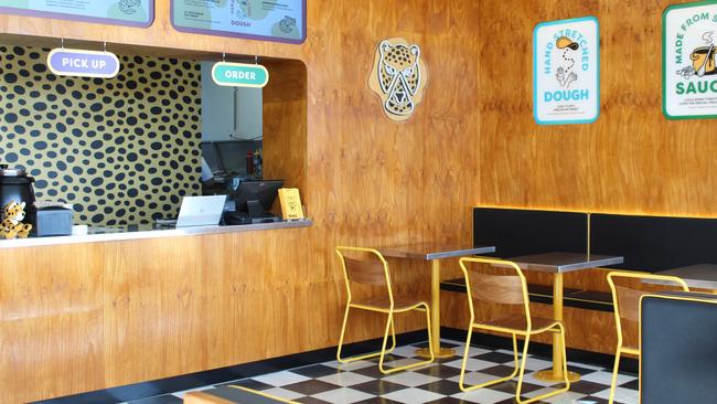 Inside the new Sneaky Cheetah pizza shop in Campbelltown. Photos: About Media Group.