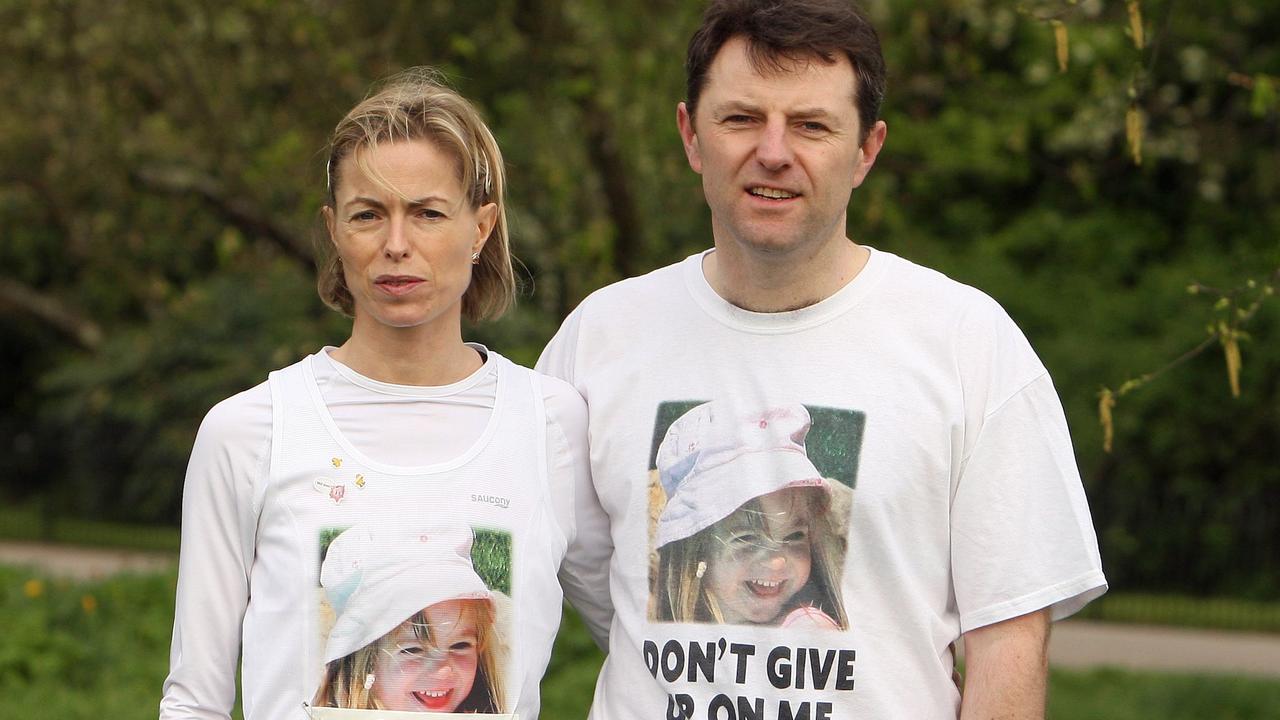 Kate and Gerry still have hope that they will find their daughter. Picture: AFP.