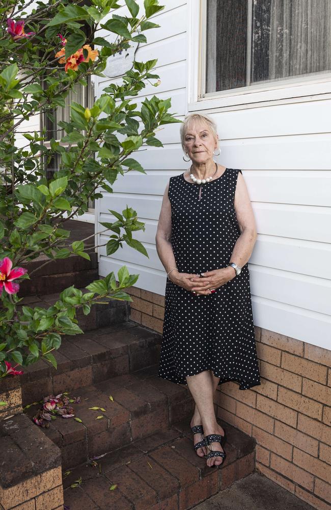 75-year-old Robynne Charlton is about to face homelessness after her 25-year rental home was sold. She is hoping to find other mature single women to share a house with, Monday, November 4, 2024. Picture: Kevin Farmer