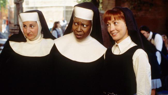 Whoopi Goldberg in the hit comedy Sister Act.