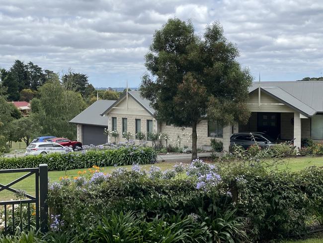 Police at the Murphy home. Picture: Gianni Francis