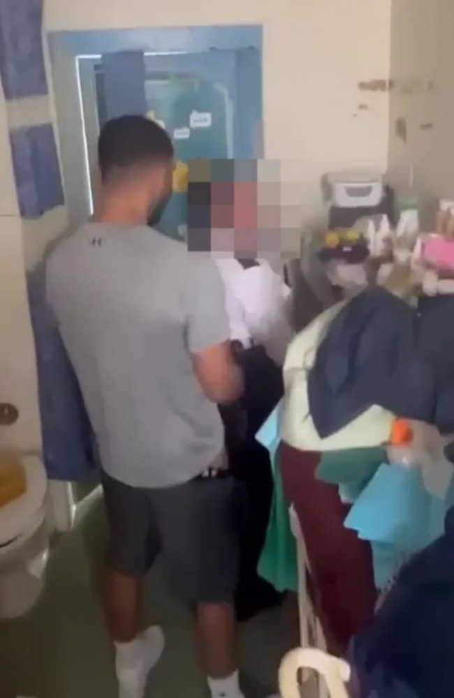 Shocking footage allegedly emerged from the prison on Friday.