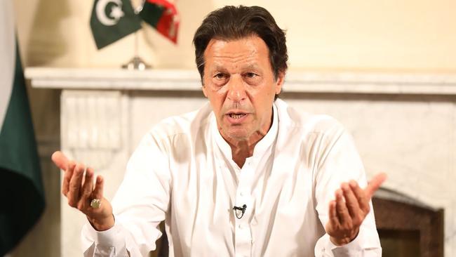 Cricket captain turned Pakistan prime minister Imran Khan. Picture: AFP Photo