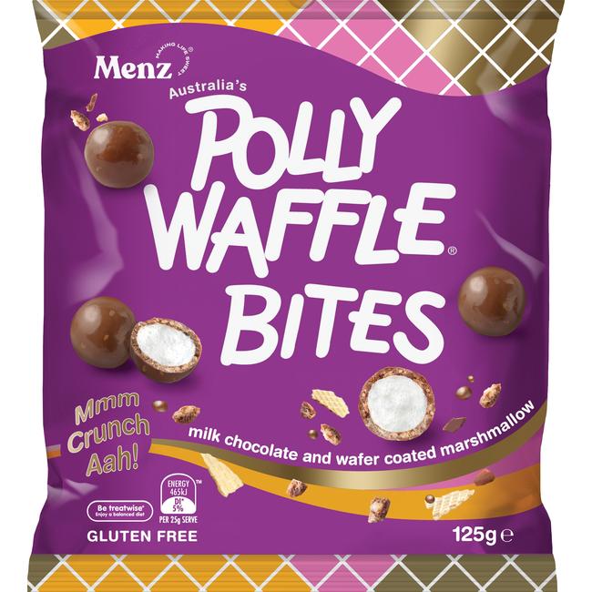 The new Polly Waffle Bites. Picture: Supplied by Menz