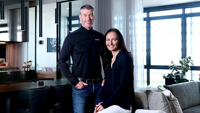 At home with Geoff and Jody Head in their Parramatta penthouse.