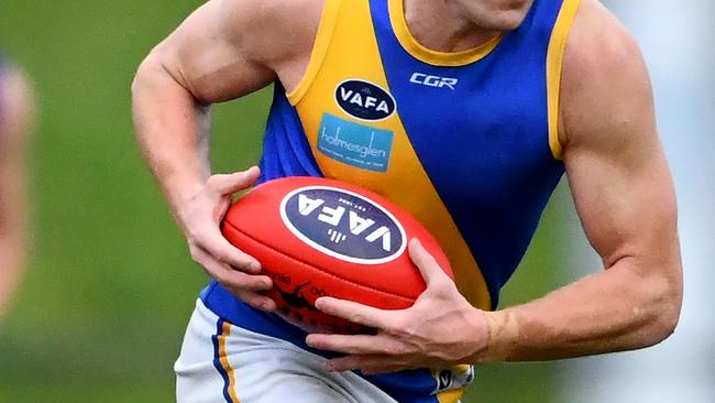 Action from the round seven VAFA Premier B MenÃs match between Fitzroy and Beaumaris at Brunswick Street Oval in Fitzroy North, Victoria on May 27, 2023. (Photo by Josh Chadwick)