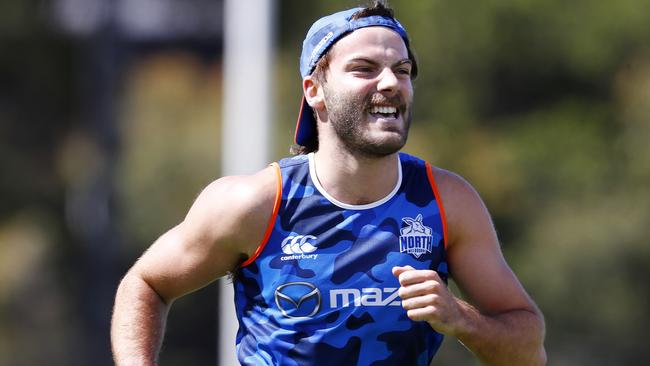 Luke McDonald was left out of North Melbourne’s squad for its final pre-season game for disciplinary reasons, it has been revealed. Pic: Michael Klein