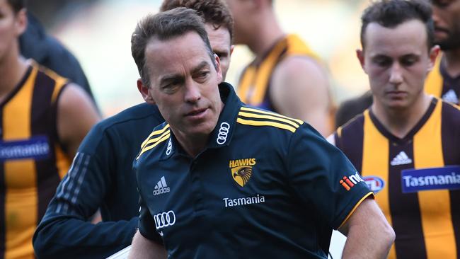Hawks coach Alastair Clarkson has two years left on his current deal. Picture: AAP