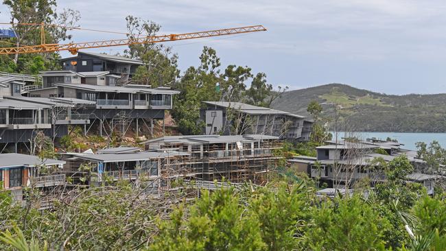 Rebuilding goes on around Hamilton Island as it recovers from Cyclone Debbie.