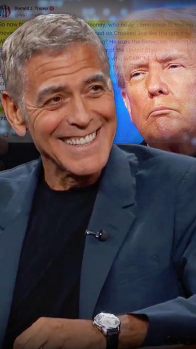 George Clooney responds to Trump's insults on Jimmy Kimmel Live