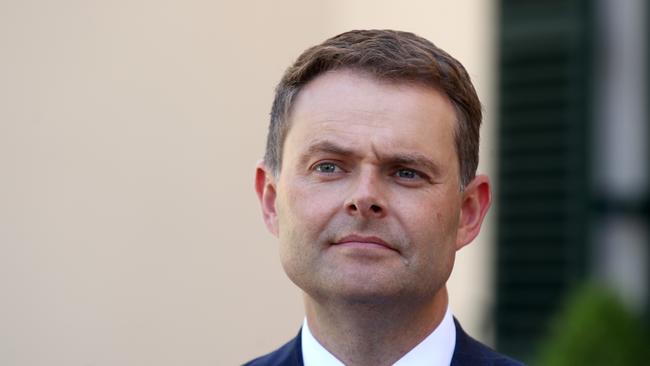 New Treasurer Stephen Mullighan at Government House after being formally sworn in March last year. Picture: Kelly Barnes