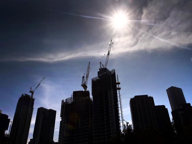 Dark times are on the horizon for investors who put down a deposit on a Melbourne apartment but can’t find finance to buy it. Picture: Mike Keating.