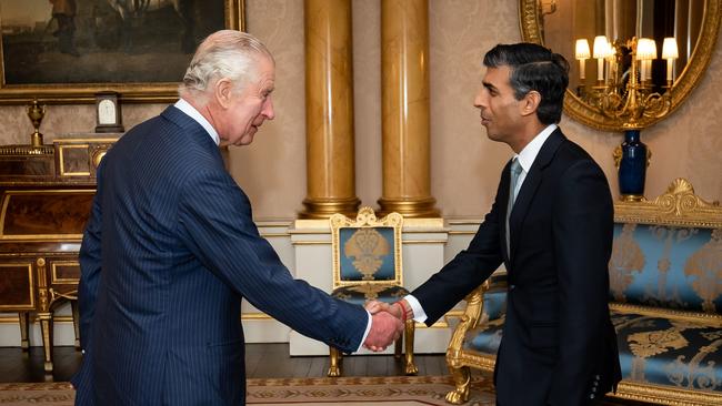 King Charles opted to break from his late mother’s tradition when he appointed Rishi Sunak as the UK’s Prime Minister. Picture: Getty Images