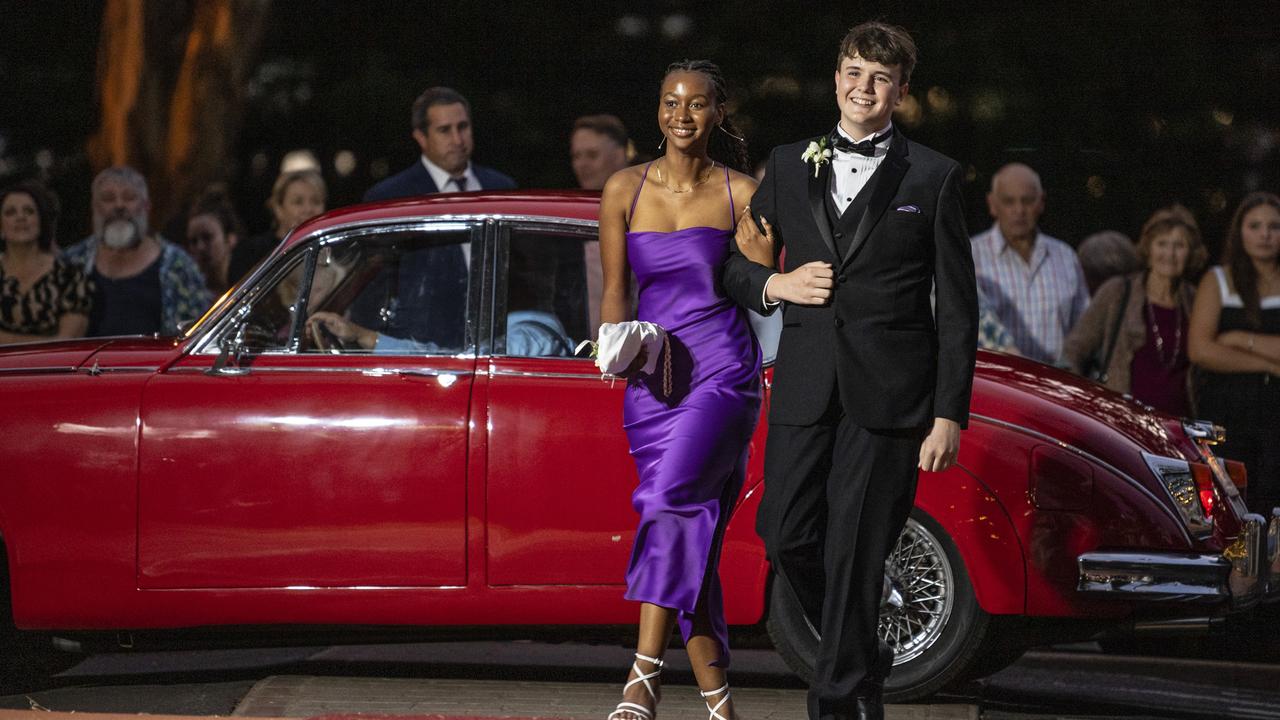 Benjamin Thomas and partner Ruva Maphosa at St Mary's College formal at Picnic Point, Friday, March 24, 2023. Picture: Kevin Farmer