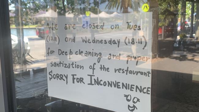 Mint Leaf Lounge, Mawson Lakes is closed after an infected person visited the restaurant last week. Picture: Ben Cameron