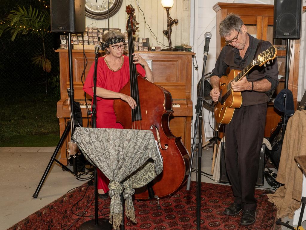 Out of Abingdon Tina Fullerton and Warwick Hargreaves at Speakeasy Cocktail Party Saturday 15 July 2023. Picture: Michaela Harlow