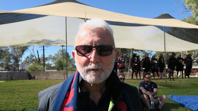 Walter Dobrowolski came to watch the game from Victoria. Speaking on the ground, he says it's a lovely setting. "Anyone who loves footy should come here," he says.