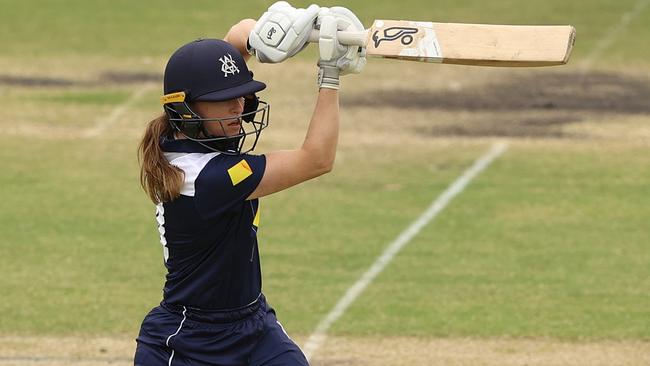 Amy Vine in action for Victoria.