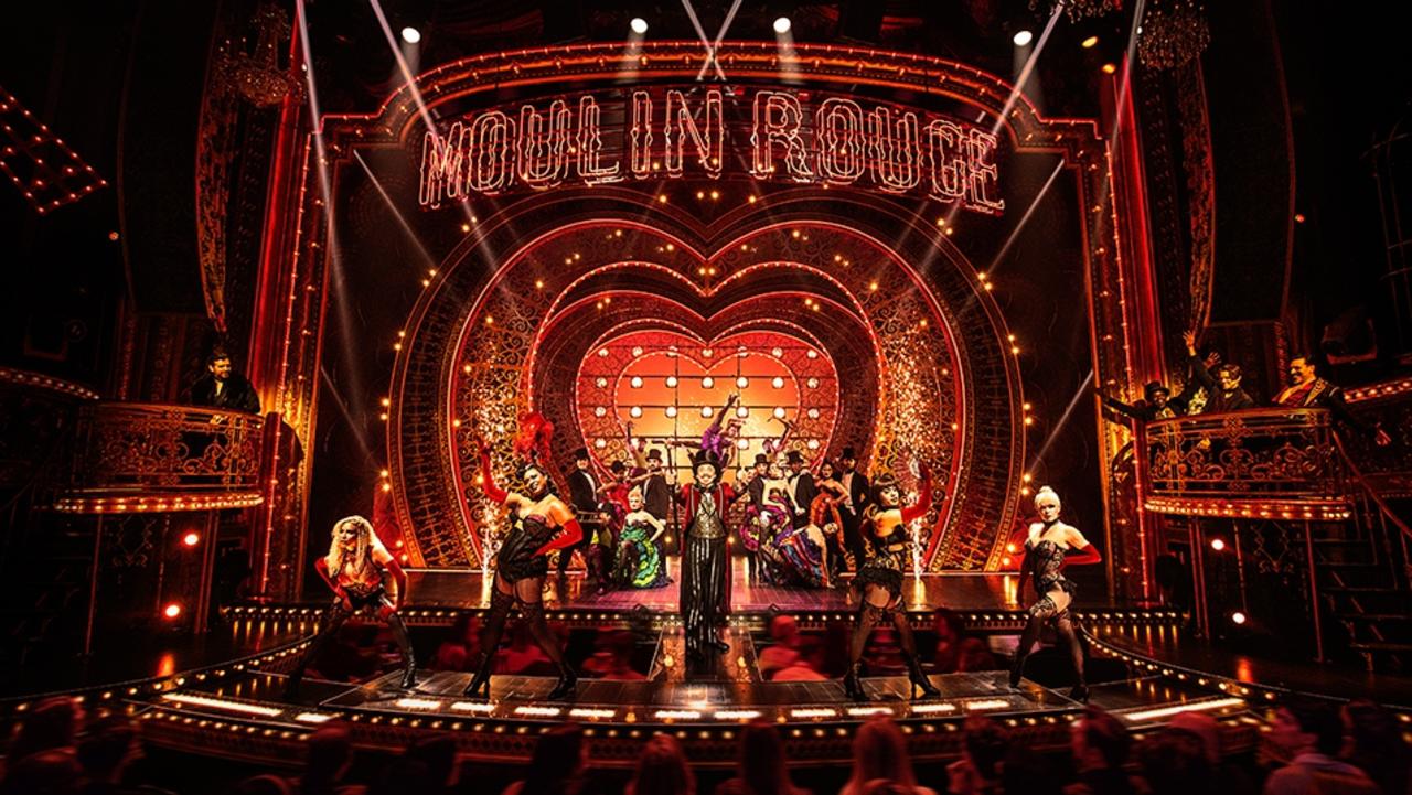 Moulin Rouge! The Musical set pictured on Broadway in New York.