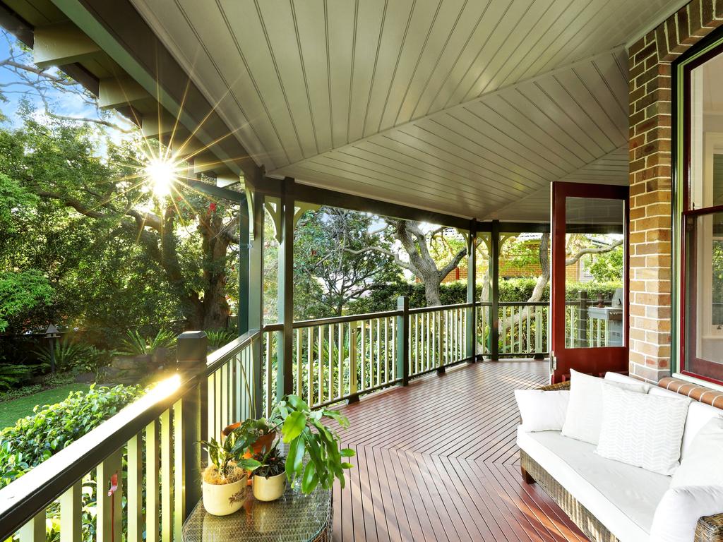 The deep veranda.