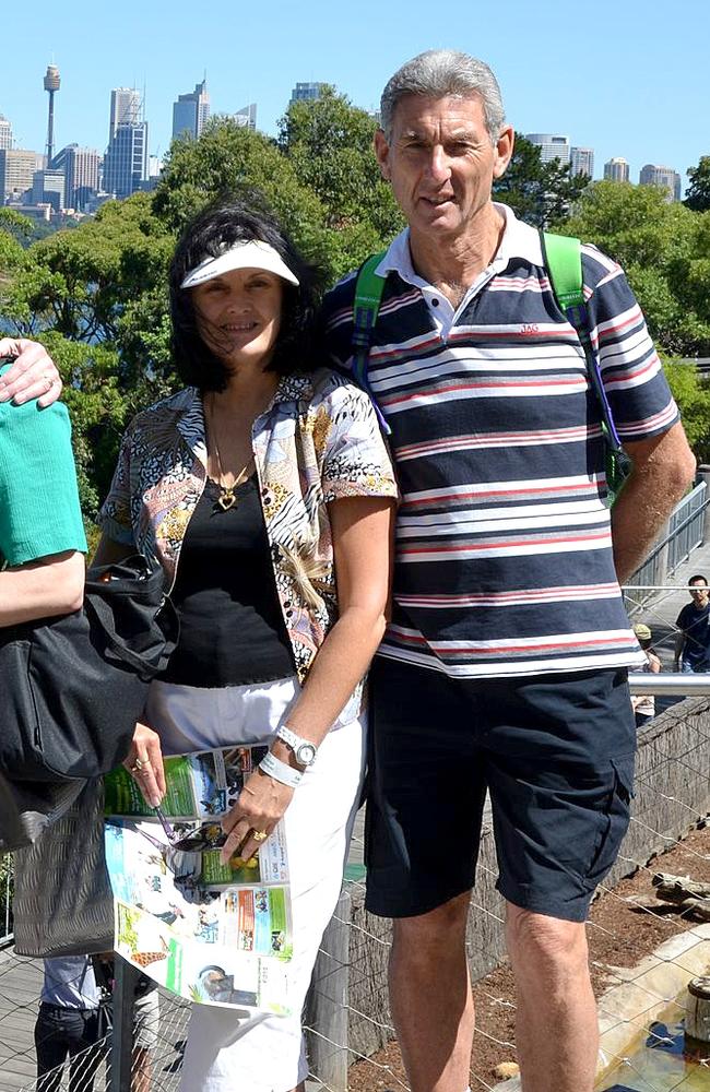 Anne Rogers with her husband Warren who is on trial for her murder. Picture: Facebook