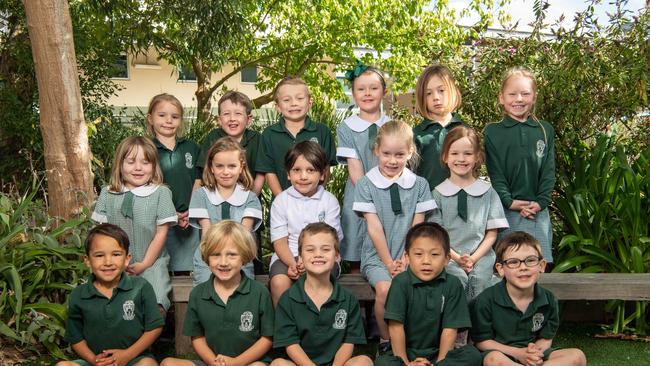 Fyans Park Primary School preps Prep J Back Row: Harper Buck, Blair Baxter, Spencer Grigg, Clementine Young, Icarus Fernandez De Villalta, Willow Jones Middle Row: Acacia In’Thout, Daphne Hunter, Safwan Aquib, Lottie Ward, Chloe Brown Sitting Row: Kyan Kereama, Sid Walters, Louie Ercoli, Jaden Wang, Jove Borowok