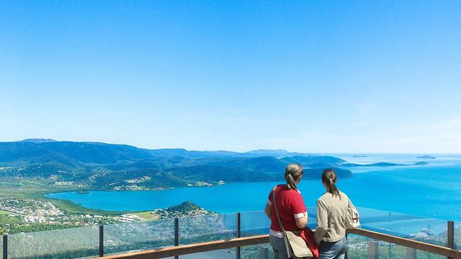 The view from the top of the proposed Whitsunday Skyway.