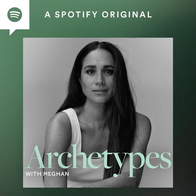 Meghan’s podcast series Archetypes, currently on hold after the Queen’s death.