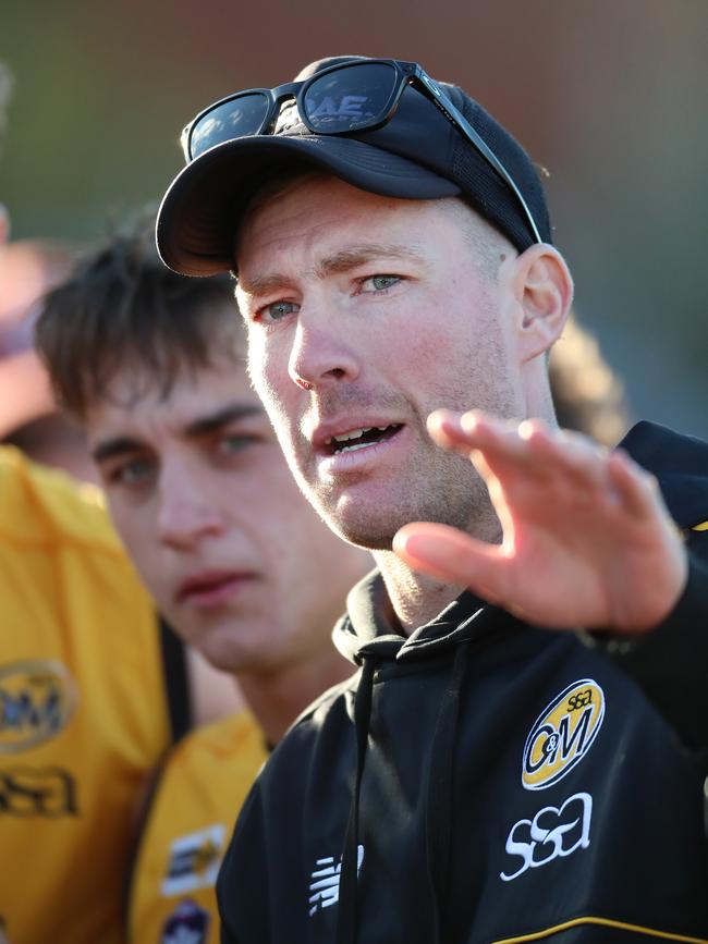 Ovens & Murray coach Jake Sharp. Picture Yuri Kouzmin