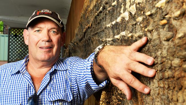 Mick Burns, Chairman of the Crocodile Farmers Association and part owner of the race horse, Constantinople.