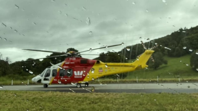 There's been a car crash on the Pacific Motorway at Cumbalum, near Ballina on December 18, 2024. Picture: Facebook