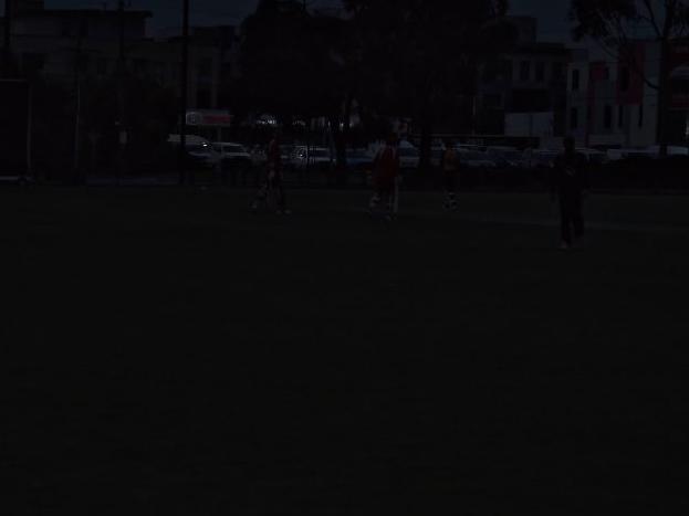 Where are they? The Monash Tigers and Casey South Melbourne game finished in the dark.