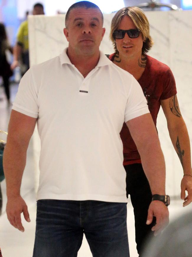 Bodyguard Evan Koutavakis works for stars like Keith Urban. Picture: diimex.com