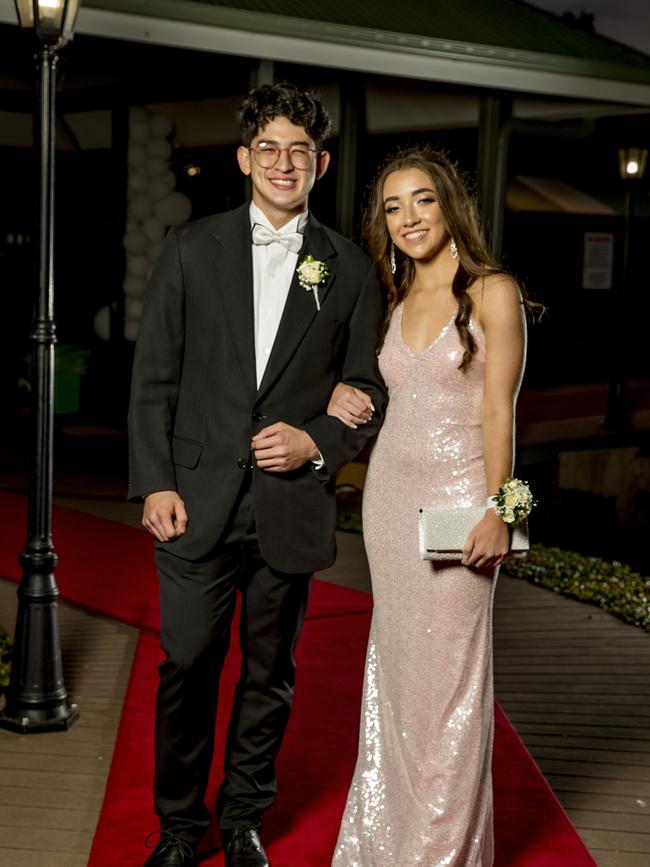 Formal for year 12 students from Emmanuel College. Zach MacLeod and Katie Turnbull. Picture: Jerad Williams