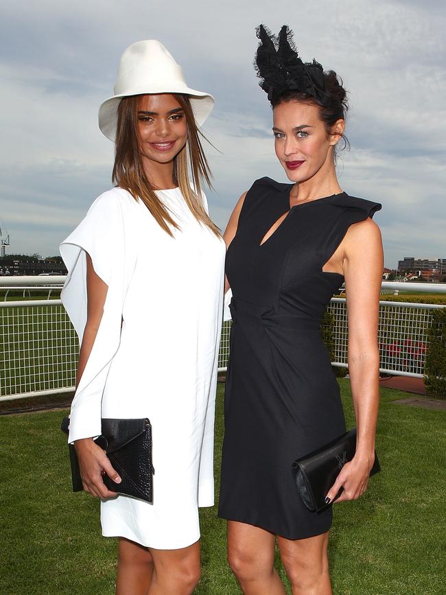 Samantha Harris and Megan Gale in 2012.