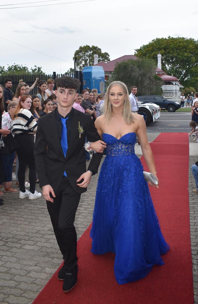 Jack Hutchins and Bonnie Donaldson at the 2024 Warwick State High School formal. November 15, 2024.