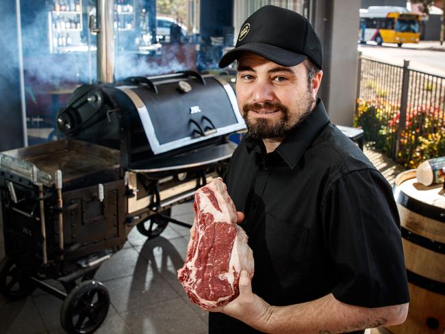 10/9/2019 Rik Carr at his new diner, bar and butcher The home of low and slow in Brompton.