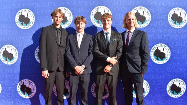 Beau, Louie, Remy and Will at the Sunshine Beach State High School formal 2024.