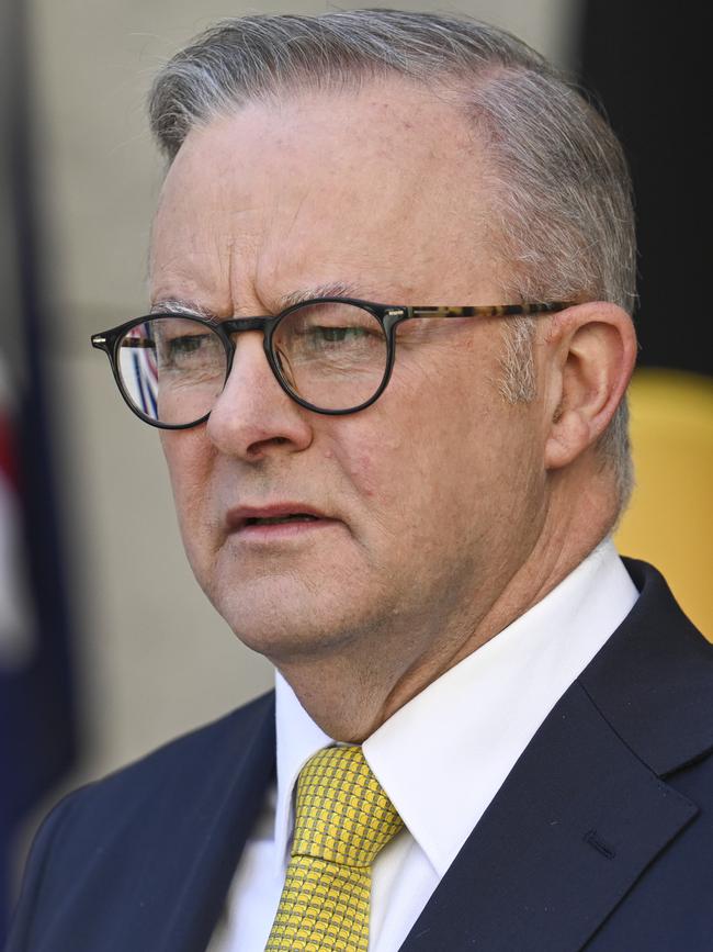 Anthony Albanese in Canberra. Picture: NewsWire / Martin Ollman