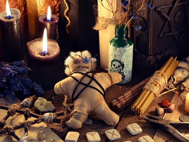 Occult, esoteric, divination and wicca concept. Mystic and vintage background