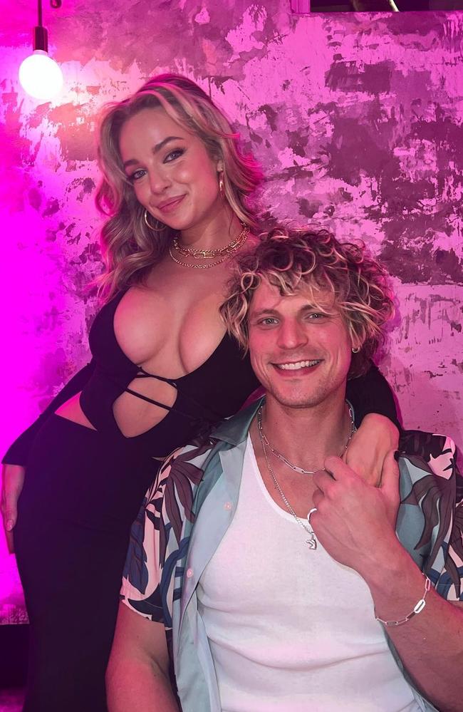 Abbie Chatfield has revealed she’s ‘finally’ enjoyed the perks of being in an open relationship with boyfriend Konrad. Picture: Instagram